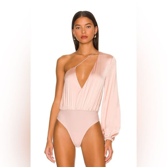 NBD Tops - NBD Greer Bodysuit in Champagne. XS. Brand New with Tags.